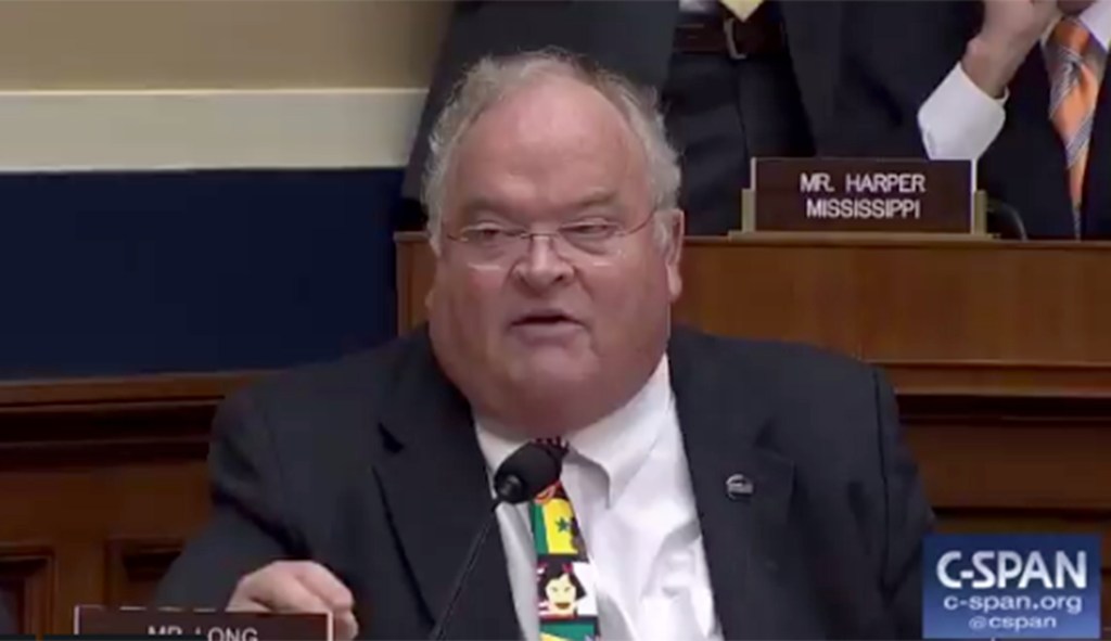GOP lawmaker goes into auctioneer mode to drown out protester: WATCH