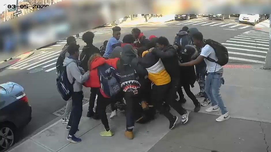 Five teenagers charged in viral gang assault and robbery of 15-year-old girl in Brooklyn