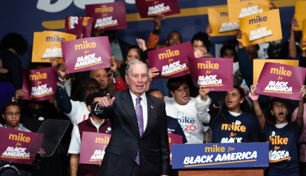 Campaign confirms Bloomberg will not stand on box during Democratic debate