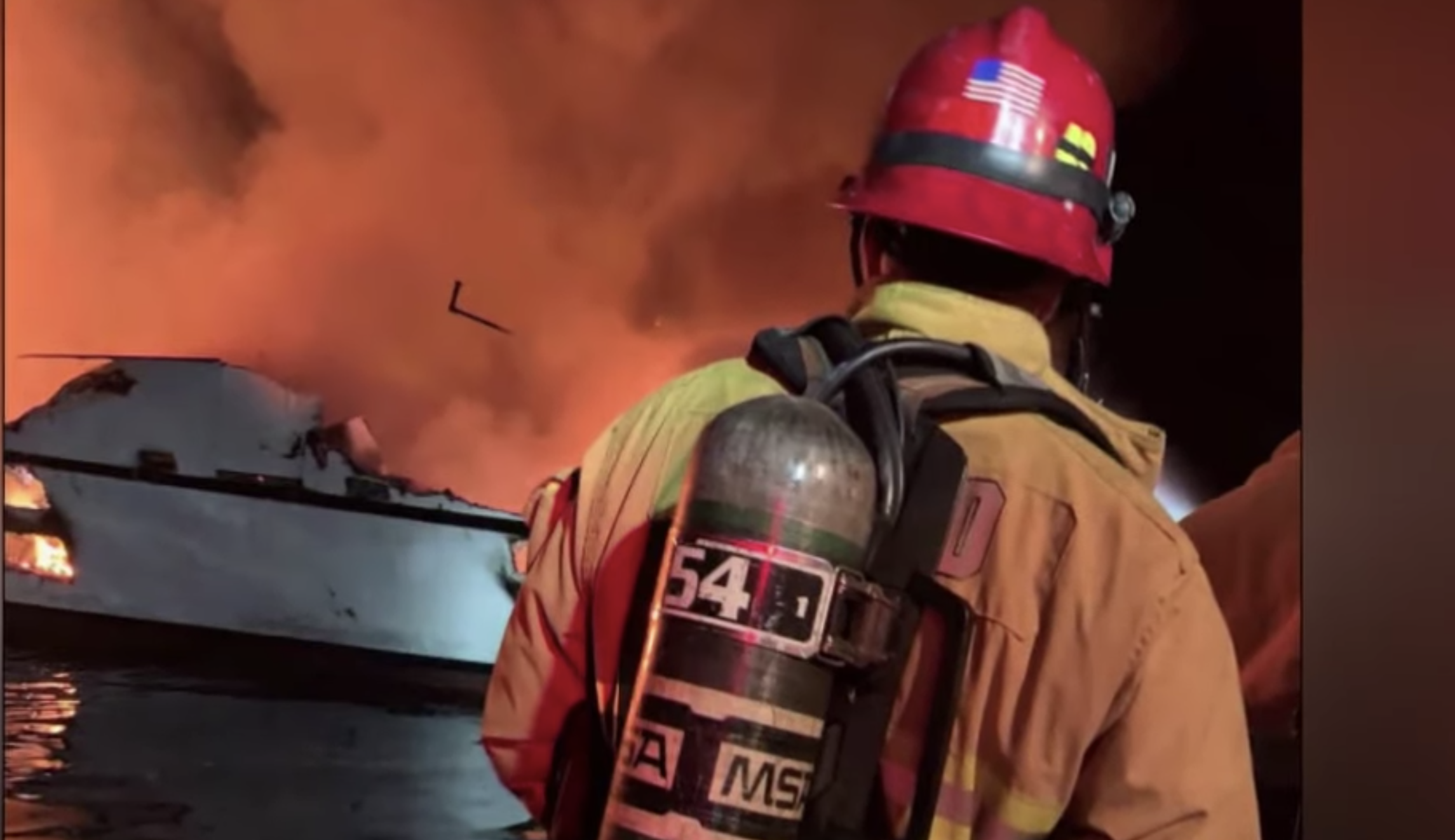 Dozens missing after boat catches fire off California