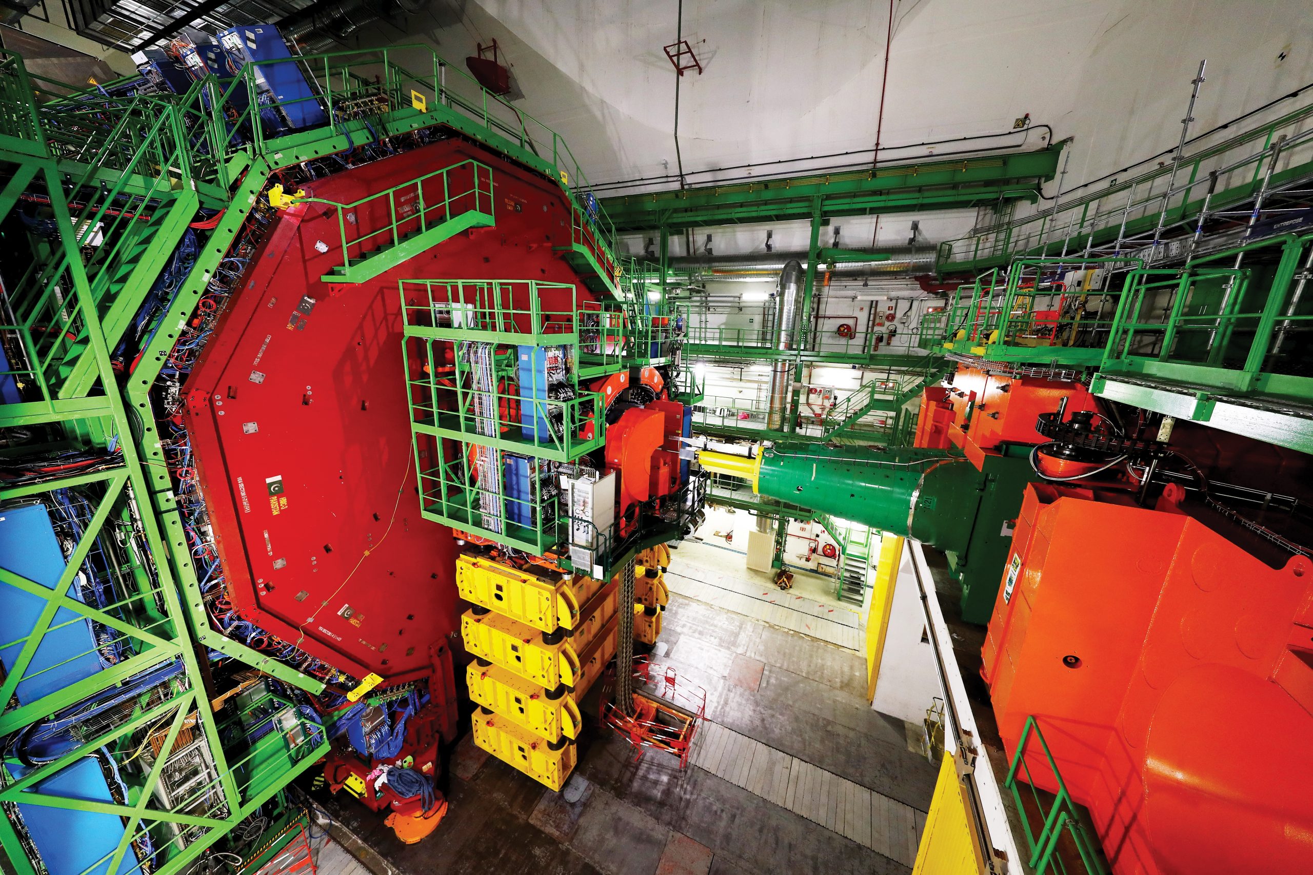 The Compact Muon Solenoid, part of the Large Hadron Collider involved in the discovery of the Higgs boson