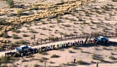 Authorities encountered 173,620 people illegally crossing border in November, up 5%