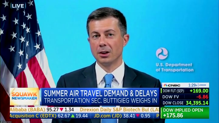 Pete Buttigieg shrugs off air travel delays to air traffic controllers