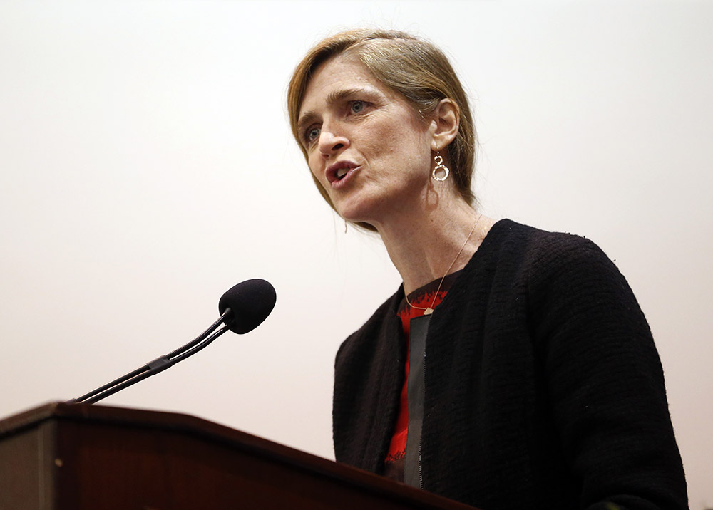 U.S. ambassador to U.N. condemns Israeli settlements