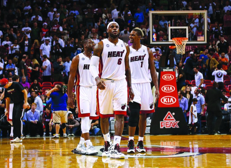 Mike Ehrmann/Getty Images
Defending champs LeBron James and the Miami Heat are tied with the Memphis Grizzlies for the best record in the NBA.