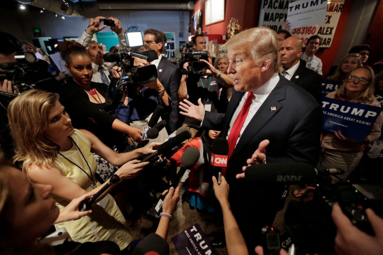 Once a bogus story goes mainstream, it's a hell of a thing trying to get people to focus on the corrections. (AP Photo/Mark Humphrey)