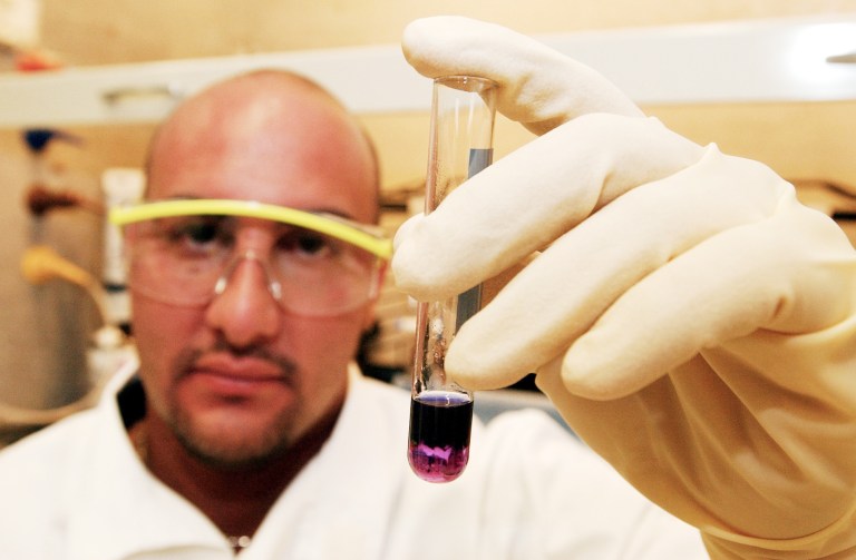 One of the drawbacks to microcrystal testing, compared to other forms of testing, is that is isn't always the final step. If a case goes to trial, evidence that was tested with microcrystal testing will have to undergo an instrument test, like GC-MS. Instrument tests can identify many more drugs and are considered universally confirmatory. (AP file photo)