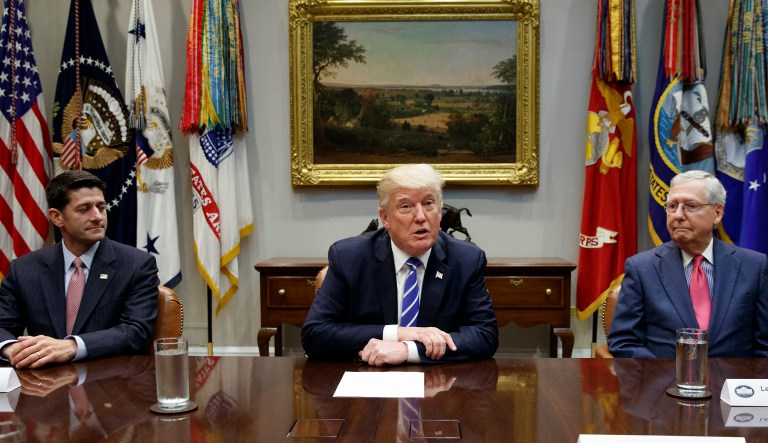 The poll found that 50 percent of respondents would blame the GOP and Trump and 37 percent would blame Democrats and former President Barack Obama. (AP Photo/Evan Vucci)