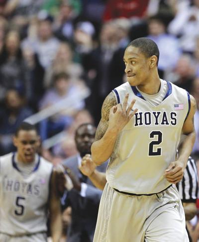 Haraz N. Ghanbari/APGreg Whittington made all three of his 3-point attempts and finished with a game-and career-high 15 points for Georgetown in a blowout of Notre Dame on Monday.