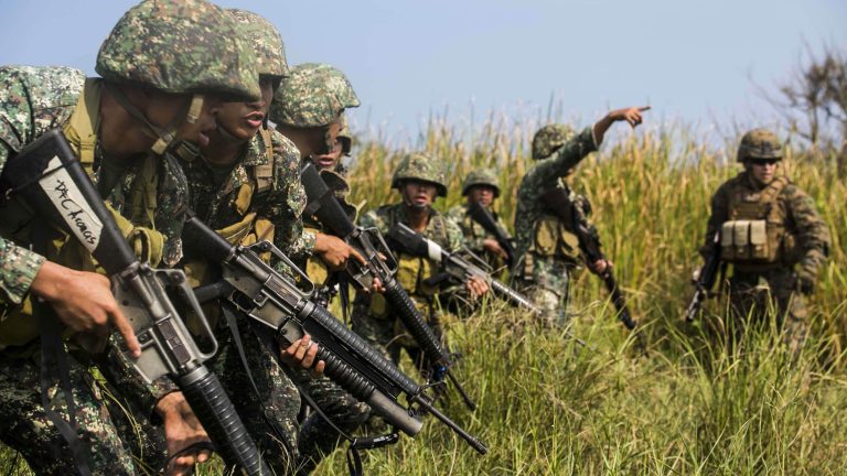 The U.S. has put a halt to the sale of 26,000 rifles to the Philippines following concerns over that country's human rights record. (U.S. Marine Corps photo)