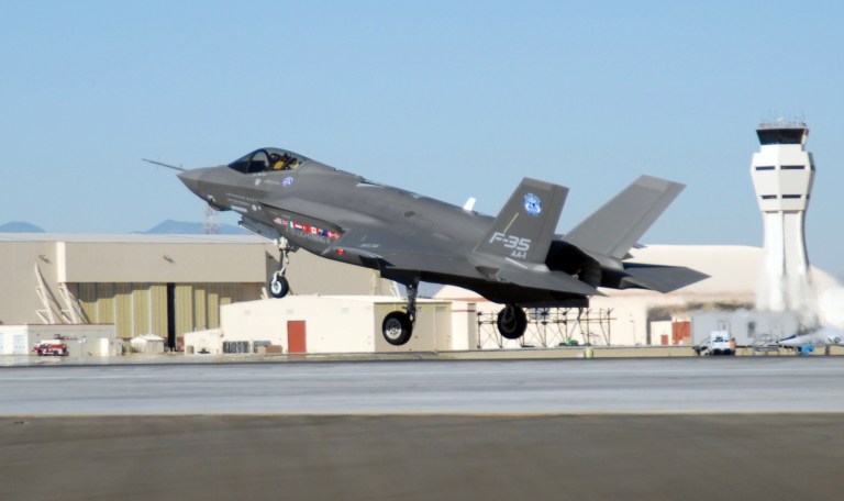 The military has run up huge tabs and delays on major weapons systems such as the Ford-class aircraft carriers and the F-35 Joint Strike Fighter. (US Air Force)