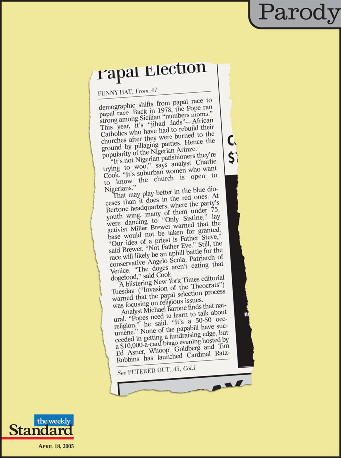 News analysis of the papal election.