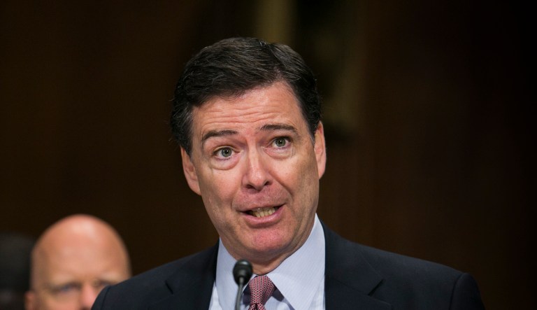 The New York Times got it wrong when it reported this year that the Trump campaign colluded with Russian intelligence officials during the 2016 election, former Federal Bureau of Investigation Director James Comey testified Thursday. (Graeme Jennings/Washington Examiner)