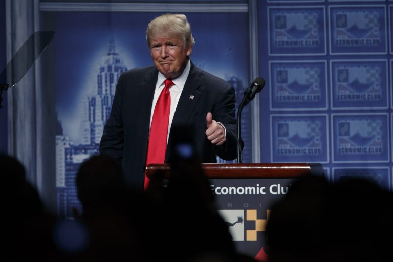 Unlike previous Republican standard-bearers Mitt Romney, John McCain and George W. Bush, Donald Trump won't face the accusation that he is going to impoverish America's seniors. (AP Photo)