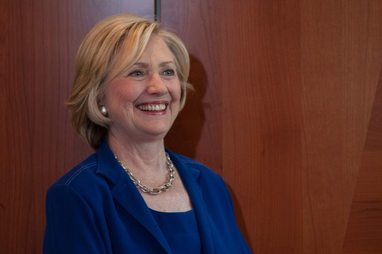 Hillary Clinton was forced to hedge her original defense after the State Department retroactively classified an email in May before publishing a batch of 296 Benghazi-related records.(David Greedy/Getty Images)