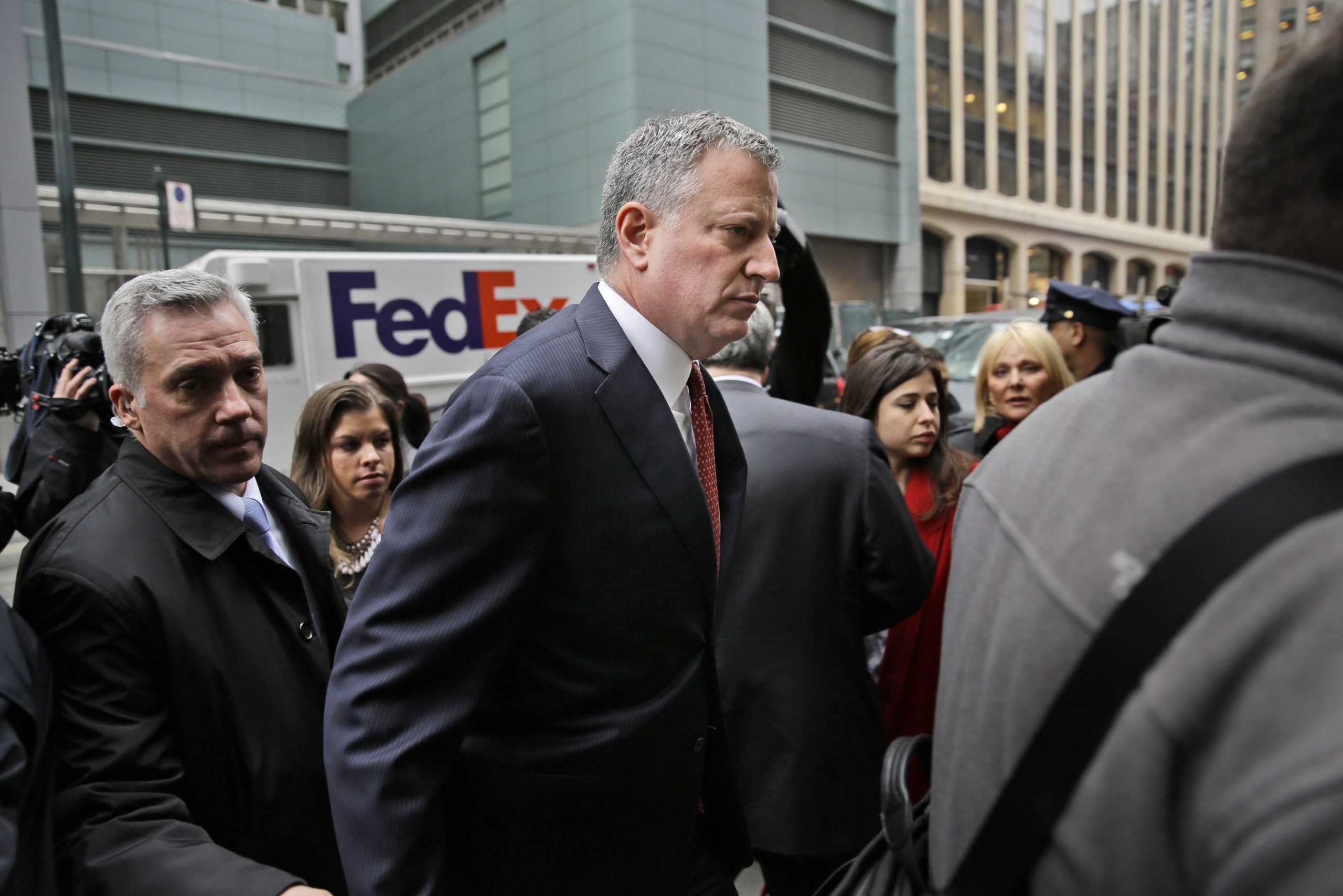 Bill de Blasio goes after media