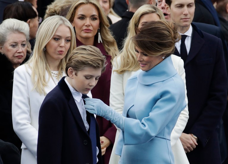 The first lady and her son will live in New York until the end of the school year. (AP Photo/Patrick Semansky)