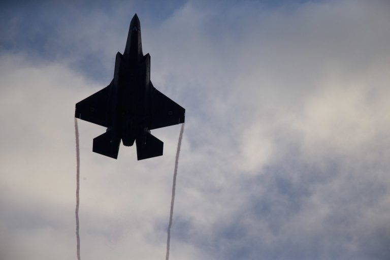 The contract for the F-35 is not for $1.5 trillion as Trump claimed. (AP Photo/Ariel Schalit)