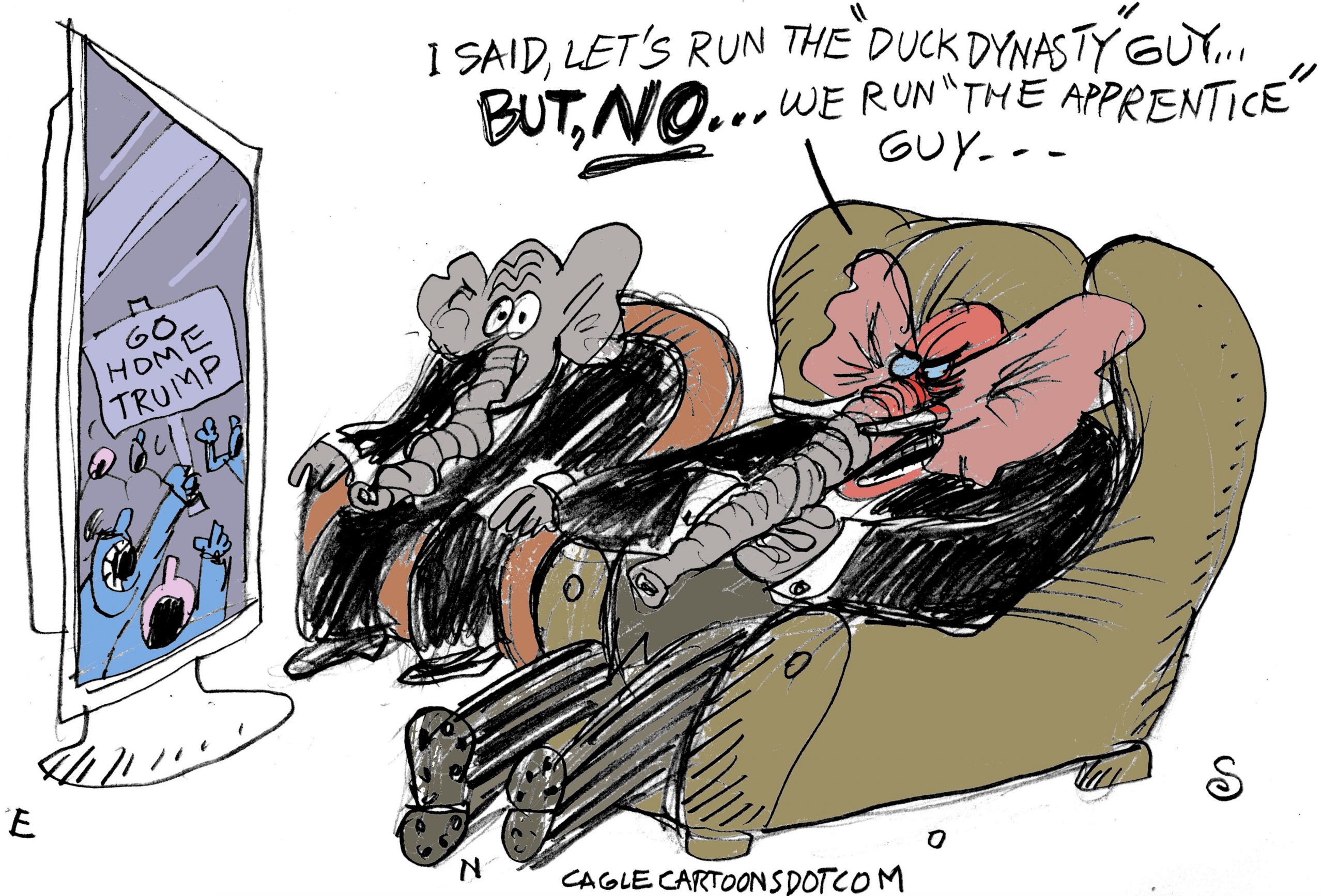 Editorial cartoon: The Apprentice Guy