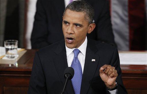 President Barack Obama addresses a joint session of Congress regarding jobs at the Capitol in Washington, Thursday, Sept. 8, 2011.