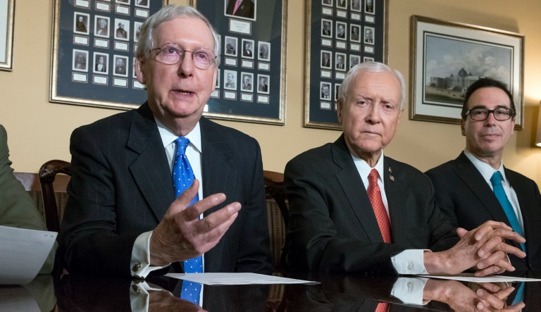 The bill would be a $1.78 trillion net tax cut over 10 years, even greater than the $1.5 trillion estimated by Congress' own tax experts, the Tax Foundation study found. (AP Photo/J. Scott Applewhite)