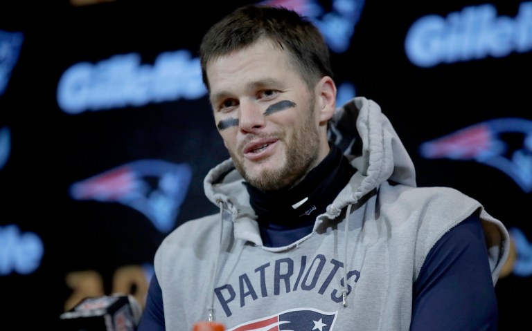New England Patriots quarterback Tom Brady has been getting the third degree on whether he support President Trump. (AP Photo/Charles Krupa)