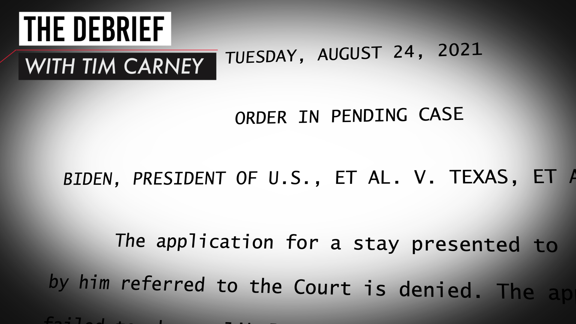 The Debrief with Tim Carney – August 28