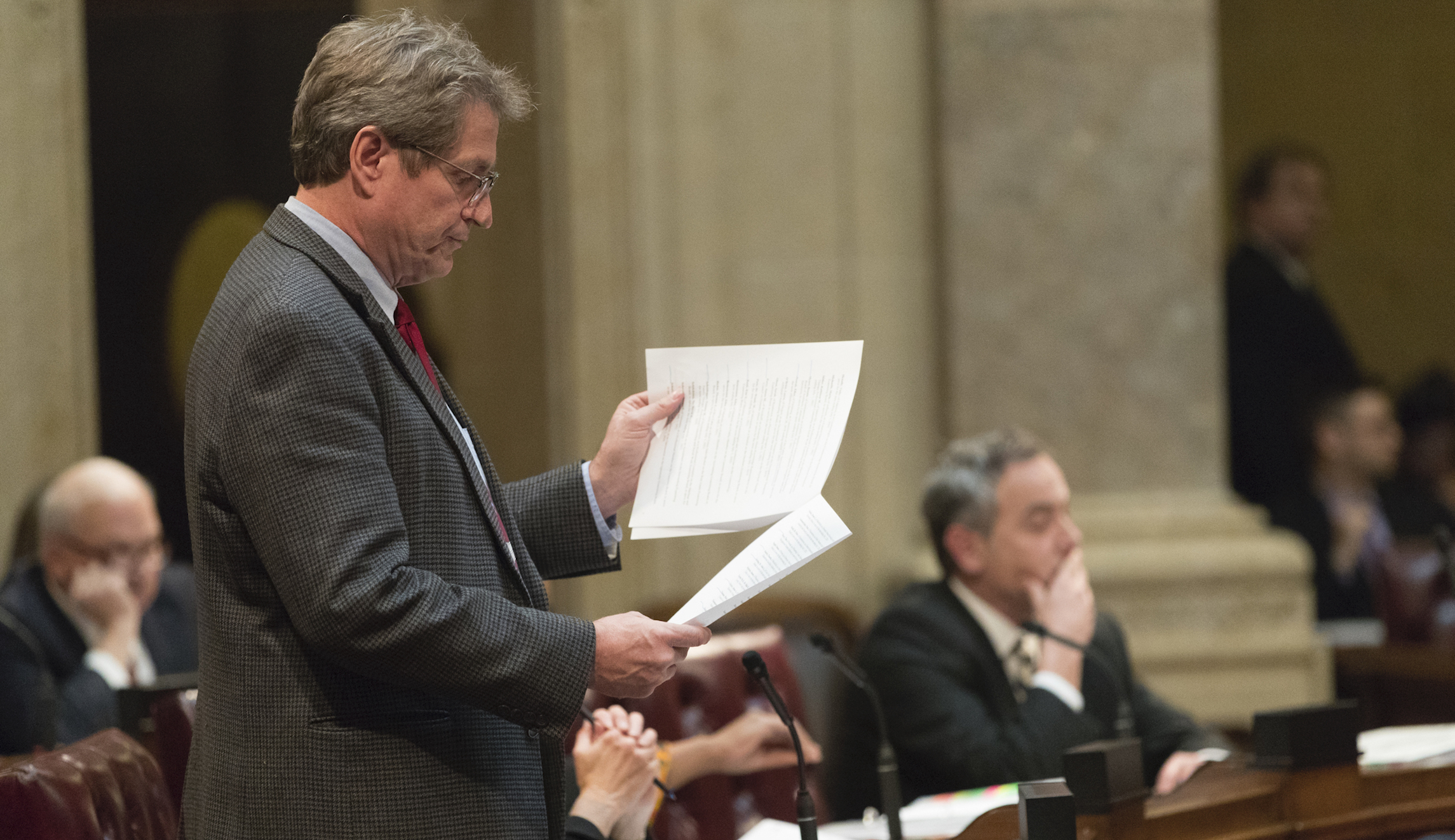 Democratic lawmaker attacked by protesters in Wisconsin during night of unrest
