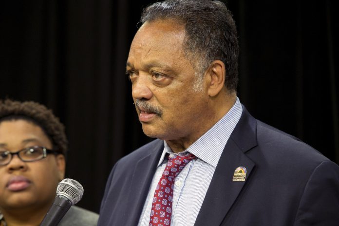 "We have more than they have. We have hope and they have a wish," Jesse Jackson said. "We hope to win and we hope we will win. We hope that we can trust Hillary on supporting affordable healthcare." (AP Photo)