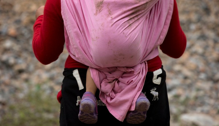 Immigration officials apprehended just over 7,000 family units -- consisting of at least one adult and one child -- at the border last month, compared to 4,839 in October. (AP Photo/Rebecca Blackwell)