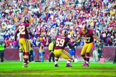 Redskins’ defensive troubles mitigated by turnovers