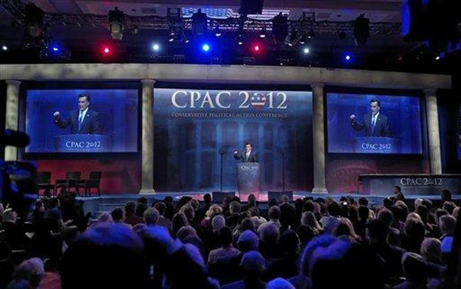 Santorum, Romney make pitches to CPAC