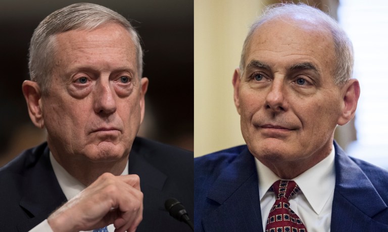 Gen. James Mattis and Gen. John Kelly will get confirmation votes on Inauguration Day. (AP Photo/J. Scott Applewhite)