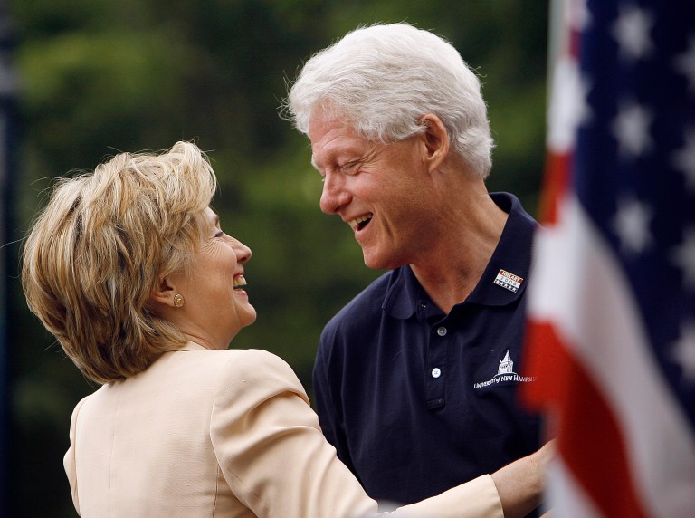 James Carville was on the receiving end of a fair amount of searing material, but much of the raunch was reserved for Democratic nominee Hillary Clinton and her former president husband Bill Clinton. (AP Photo)