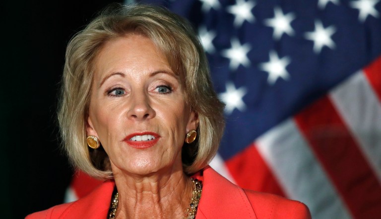 DeVos' decision to solicit public feedback over time is the smarter approach to a difficult and painful problem. (AP Photo/Jacquelyn Martin)