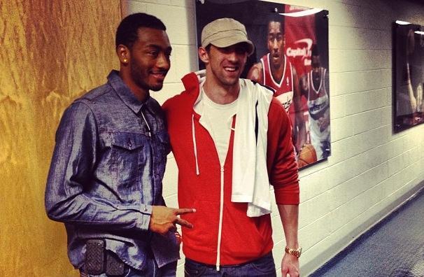Sightings: Michael Phelps watches Wizards