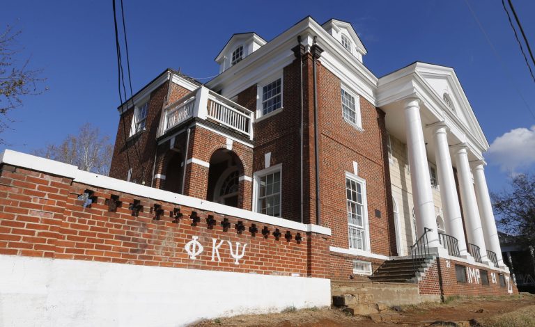 Lawsuit alleges the magazine defamed her when it published a later-retracted article of an alleged gang-rape. (AP Photo/Steve Helber)