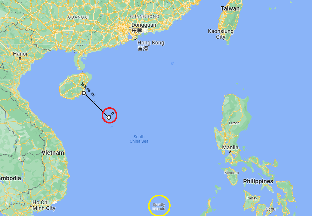 China Paracel claims
