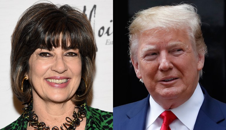 Christiane Amanpour, Donald Trump.