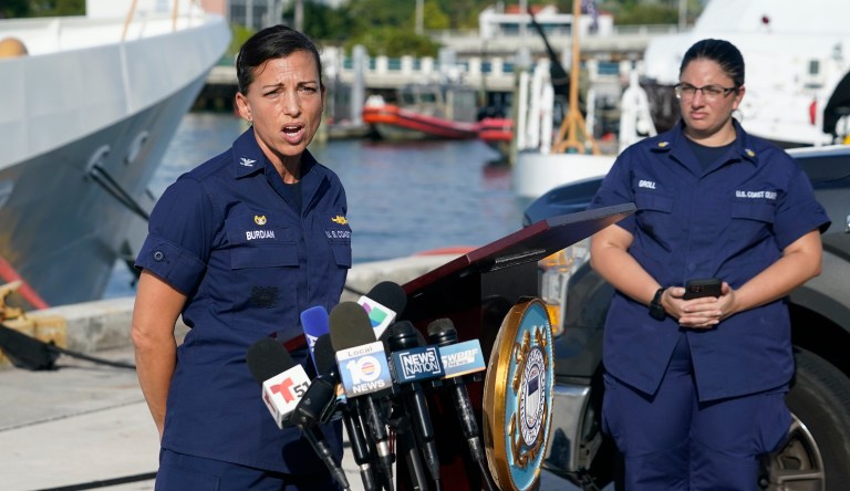 Coast Guard searching for 38 missing people from capsized boat