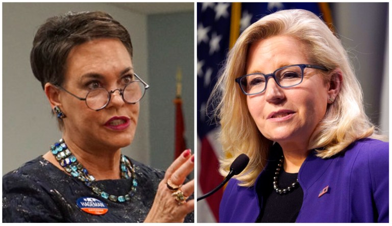 Harriet Hageman and Liz Cheney.