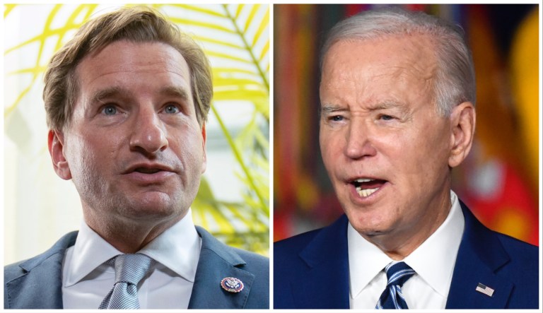 Dean Phillips and Joe Biden.