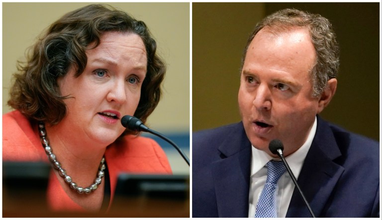 Adam Schiff and Katie Porter neck-and-neck in California senate primary for Feinstein seat: Poll Reps. Katie Porter (D-CA) and Adam Schiff (D-CA)