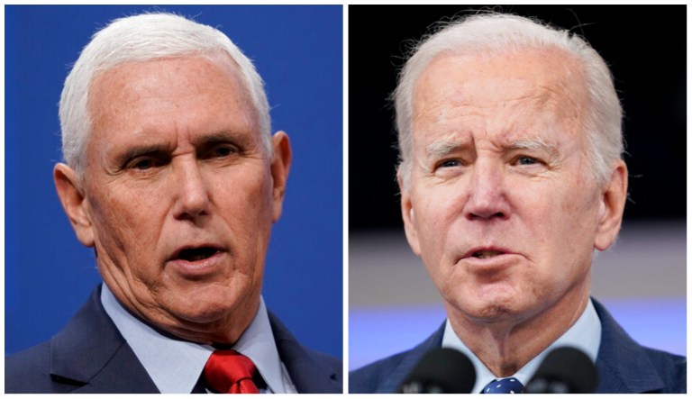 Mike Pence and Joe Biden.