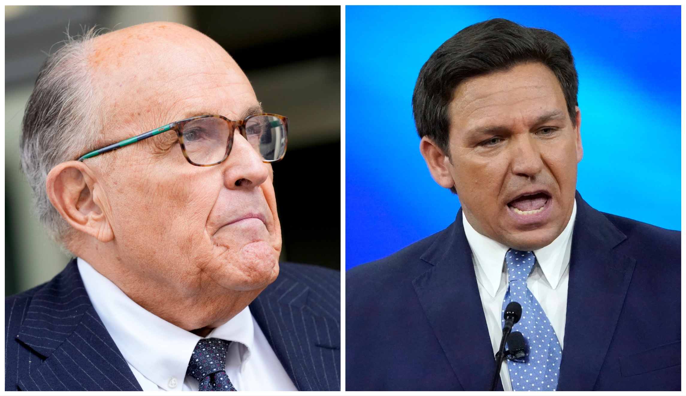 Rudy Giuliani and Ron DeSantis