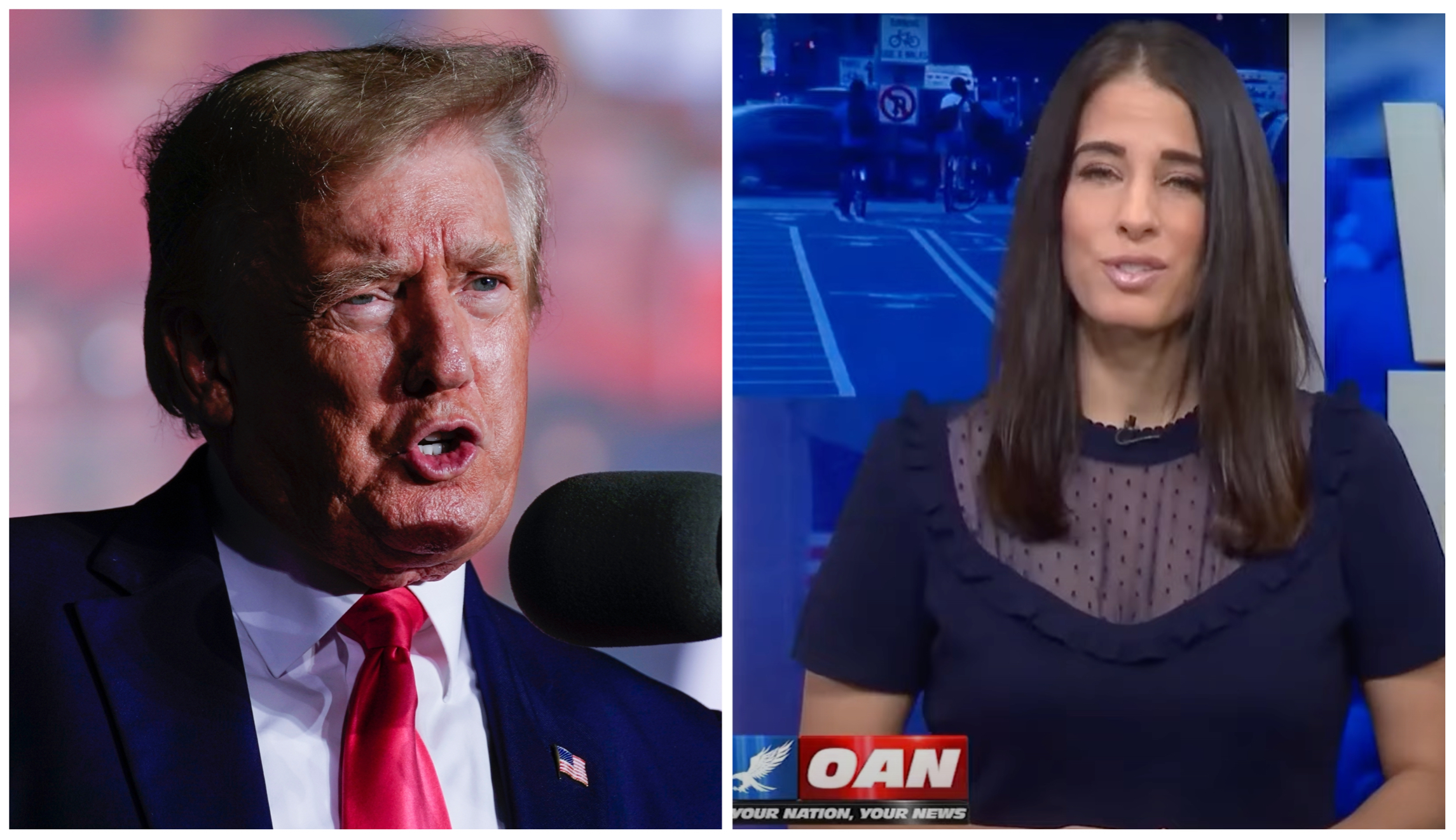 Christina Bobb and Donald Trump