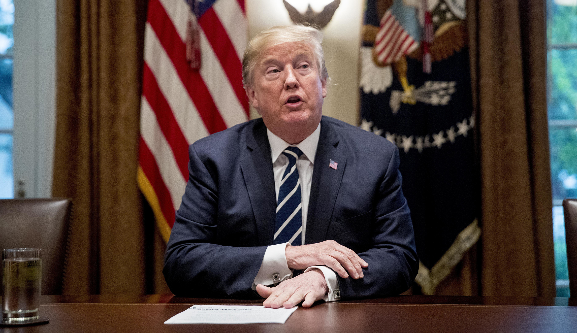 Trump’s talking points had handwritten ‘there was no colusion’ reminder: PHOTO