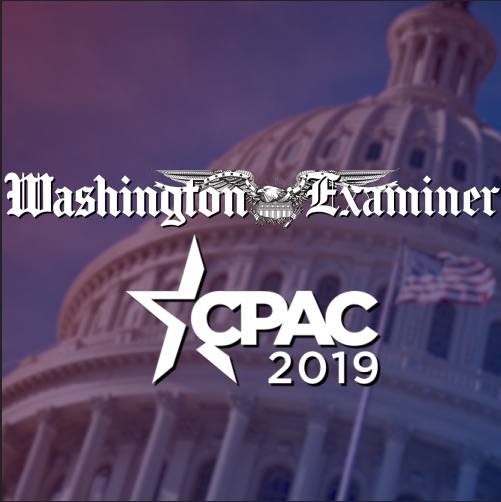 President Donald Trump gestures to the cheering audience as he arrives to speak at the Conservative Political Action Conference, CPAC 2019, in Oxon Hill, Md., Saturday, March 2, 2019. 