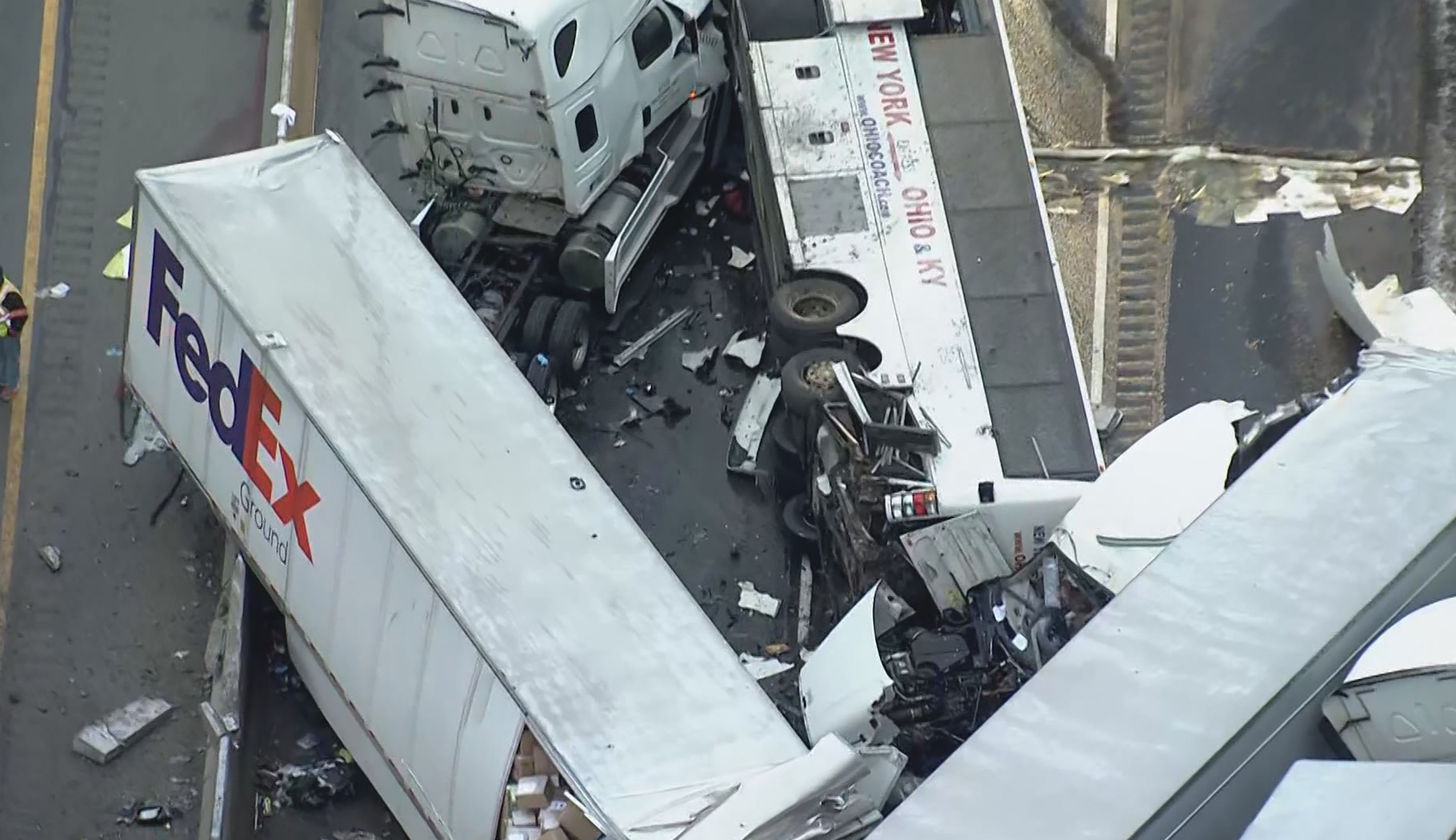 Bus horror as girl, 9, among five dead in massive Pennsylvania pileup