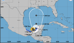 Cristobal weakens into tropical depression, but expected to gain strength